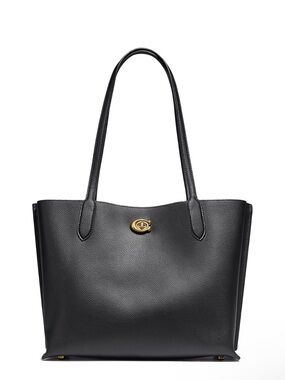 Coach Willow Tote in Polished Pebbled Leather